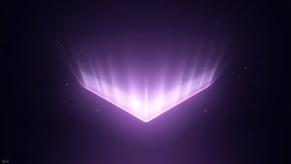 Ethereal Glowing White Corner in Deep Purple Void with Celestial Light Tendrils – Futuristic Abstract Background