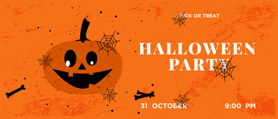 Halloween Party 2025. Trendy 3D Background Abstract Designe for Halloween. Patterns for Advertising, Web, Social Media, Poster, Banner, Cover. Vector Illustration