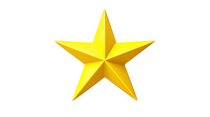 Obraz premium A radiant golden star glows against a sleek, contrasting transparet background.