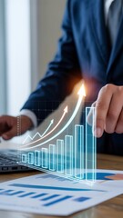 Growth strategy analysis showing financial data and business performance plan