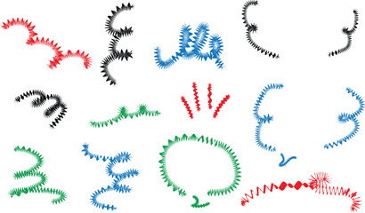 Modern Minimal Postage Stamp Outlines – Editable Vector Frames with Classic Jagged and Wavy Edge Styles for Digital and Print Projects