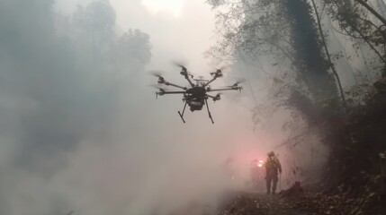 Innovative drone technology assists in effective fire suppression and emergency response efforts