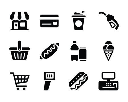 Icons Depicting a Variety of Routine Items and Service Offerings, Ideal for Digital Projects, Online Portals, and Interactive Applications 