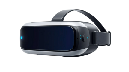 Virtual reality VR headset icon Isolated isolated on transparent background.