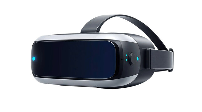 Virtual reality VR headset icon Isolated isolated on transparent background.