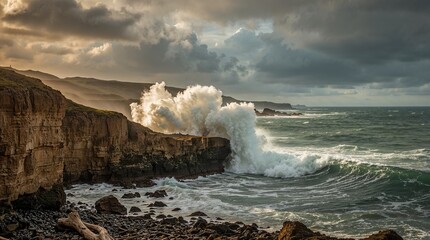 Fototapeta premium storm over the sea