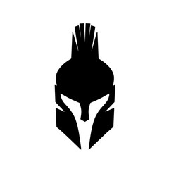 Spartan warrior black helmet 