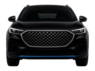 Crossover with a bold front end and diamond-patterned grille