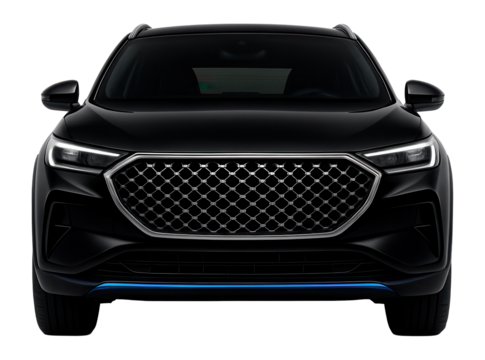 Crossover with a bold front end and diamond-patterned grille