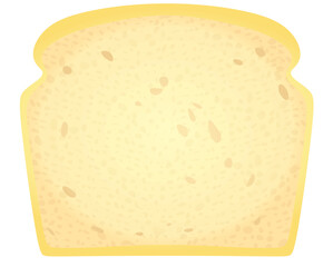 White toast bread. vector illustration	