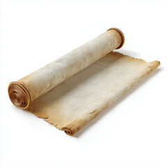 Fototapeta premium Blank Scroll Isolated on white background