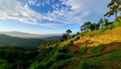 Obraz premium Majestic Bukit Tinggi Highlands Sumatra