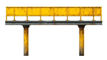 Narrow Bridge sign, isolated on white background 