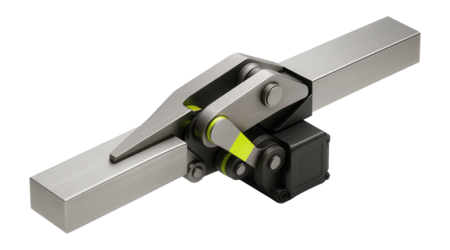 Movable point frog with a pivoting rail section and hydraulic actuator