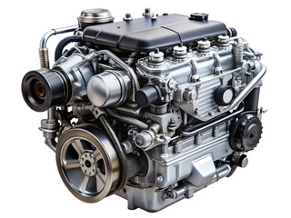 car engine  isolated on white background. PNG Transparent file type with high definition quality And vibrant color grading Available.