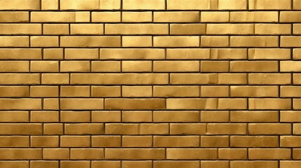 Fototapeta premium Seamless Golden Brick Wall Texture Background
