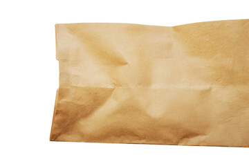 Obraz premium a brown paper bag with a single piece of paper