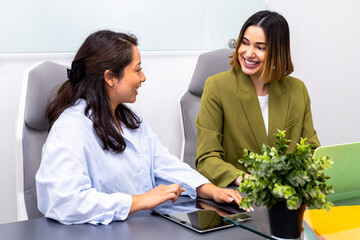 Image consultants in business meeting