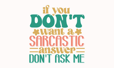 Obraz premium Retro Sarcasm Designs