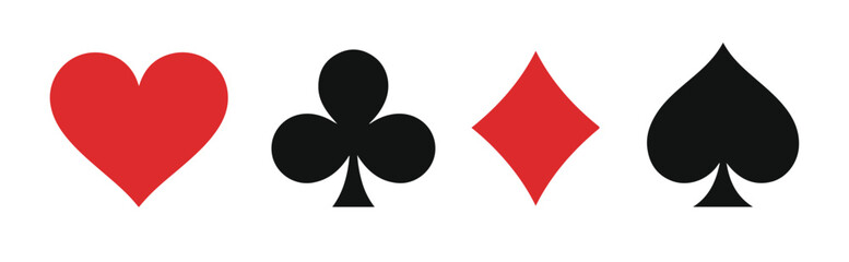 playing card suit deck vector illustration