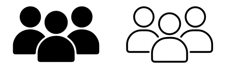 group team icon vector avatar illustration

