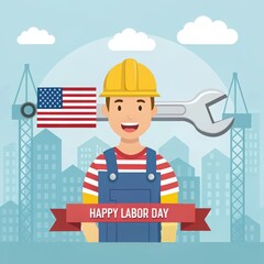 Happy labor day celebration 