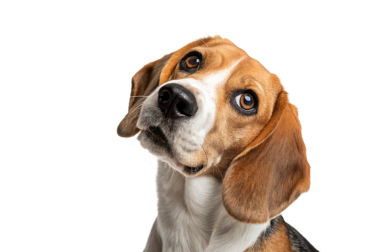 Beagle looking inquisitive