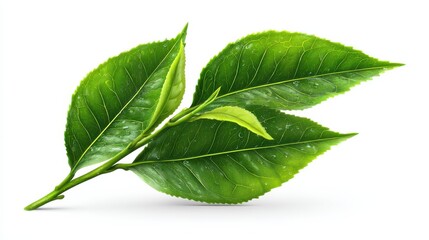 Obraz premium Tea leaf isolated on white background