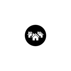 Realty diagram icon flat vector design.