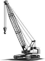 Construction crane, heavy lifting equipment, industrial machinery, engineering tool, building site apparatus