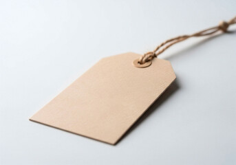 Kraft Tag with Plant Logo for Eco-Friendly Packaging, Gifts, and Branding Designs