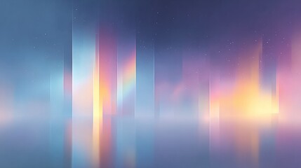 ethereal glitch-art abstraction in vibrant hues with geometric distortions across canvas provides modern appeal
