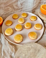 Vegane Jaffa Cakes mit Schokolade Orange Dessert Soft Cakes Kekse
