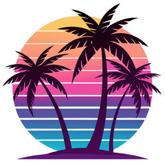 palm trees on the beach