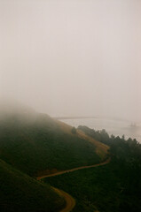 misty morning in the mountains