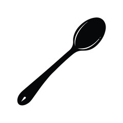 spoon on white background