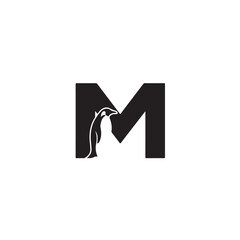 Creative Penguin Letter M Logo Design for a Modern Brand