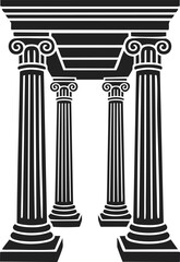 Obraz premium Pillars of ancient architecture, greek columns, classical structures, decorative supports, historic monuments