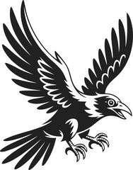 Obraz premium Roc giant bird flying, mythical avian creature with powerful wings and sharp claws, perfect for fantasy illustrations or bold graphic designs