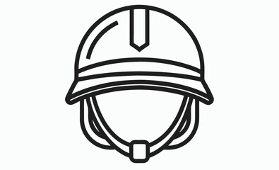 Military helmet icon Silhouette, soldier gear silhouette, protective headwear vector Helmet silhouette vector, military helmet silhouette vector illustration  