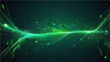 abstract Glowing fiber optics background with bright light spots and futuristic design