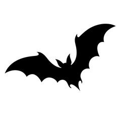 Bat Silhouette for Halloween Designs and Decor
