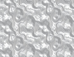 Fototapeta premium Silver Wavy Metallic Abstract Texture