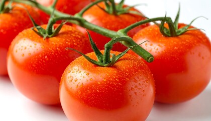 Close-up of fresh tomatoes on vine