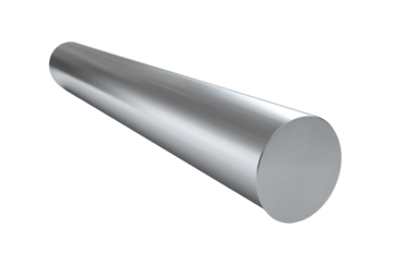 a round metal rod on a white background