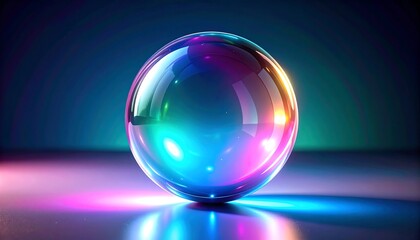 Colorful sphere on a surface