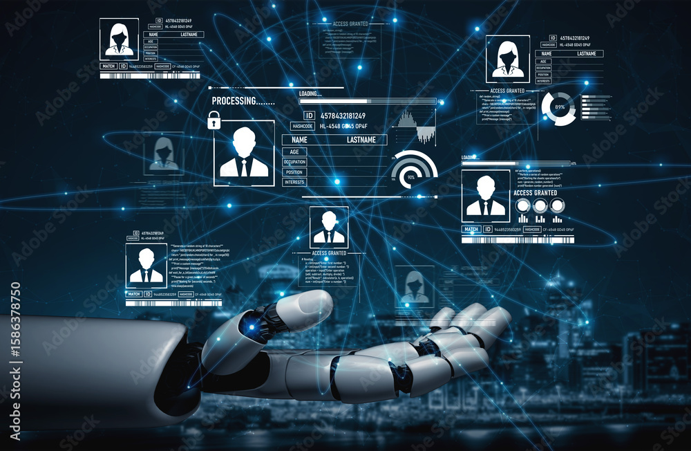 Poster ai safeguards digital identity with smart authentication, secure login systems, and virtual assistan