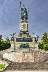 Obraz premium Monumental Germania statue at Niederwalddenkmal