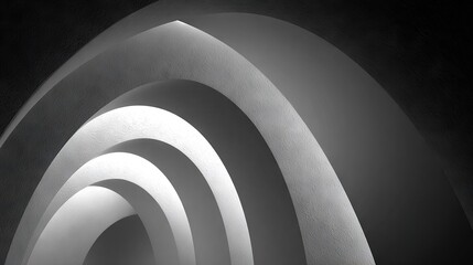   A monochrome image of a building featuring a helix design on one side and a clock on the other