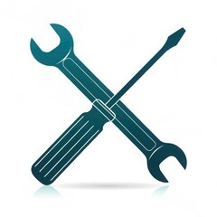 Crossed wrench and screwdriver icon representing tools and repair services